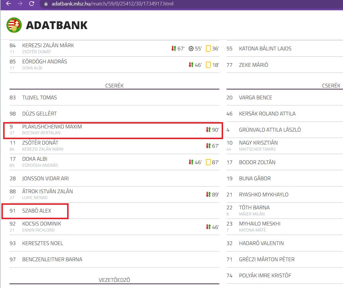 Adatbank: NB. I-es fantom csere