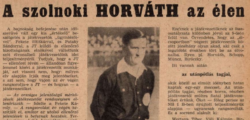 A szolnoki Horváth az élen