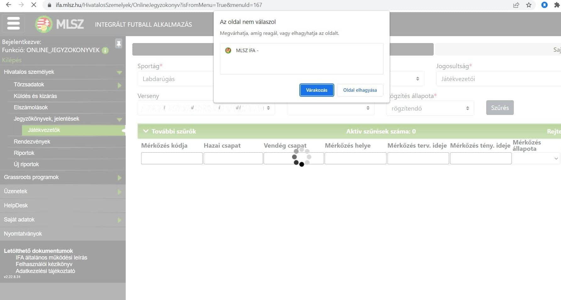 Fennakadások az IFA-ban!